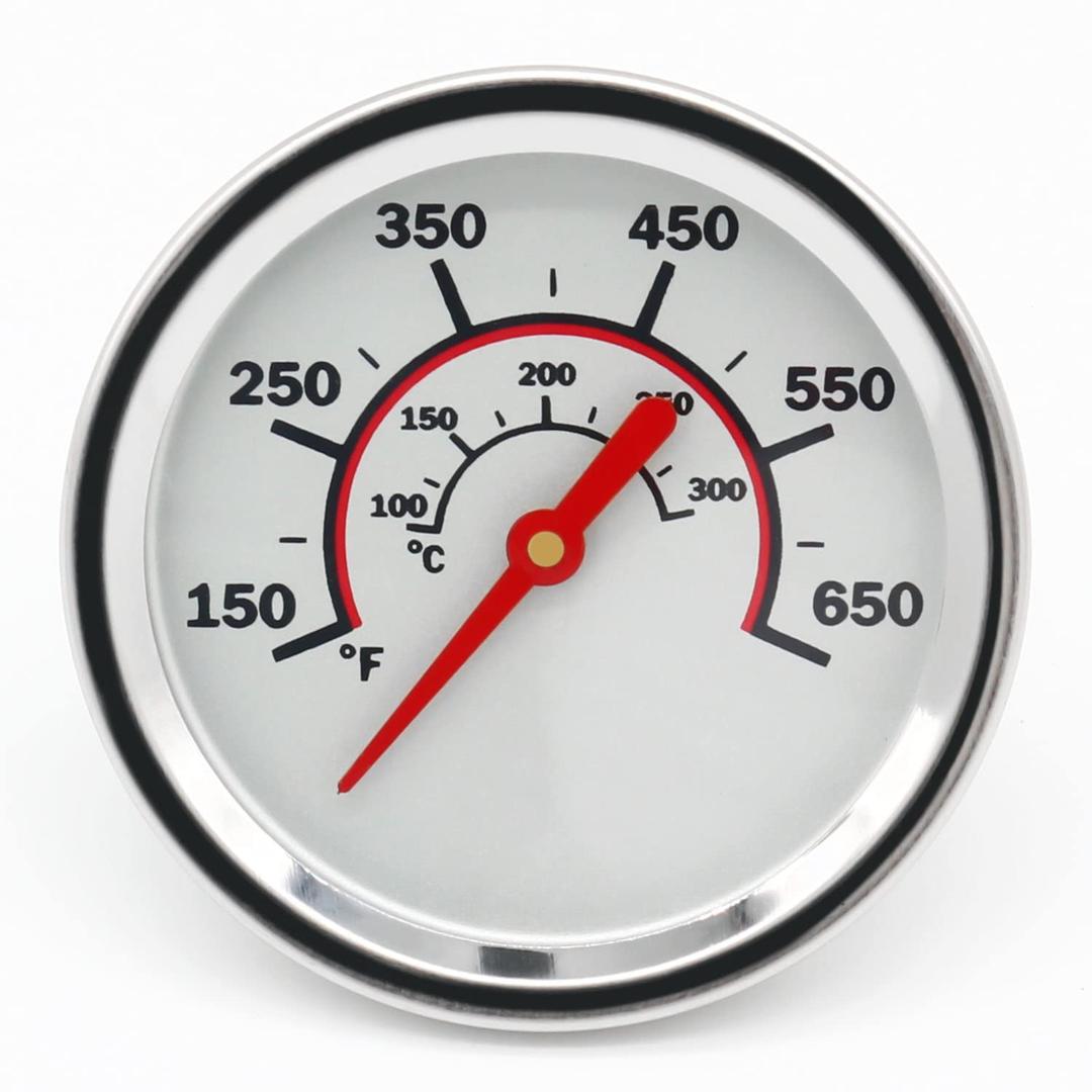 Grill Temperature Gauge for Char-Broil Grills, 3 Inch Diameter, Accurate BBQ Grill Smoker Thermometer Gauge Replacement