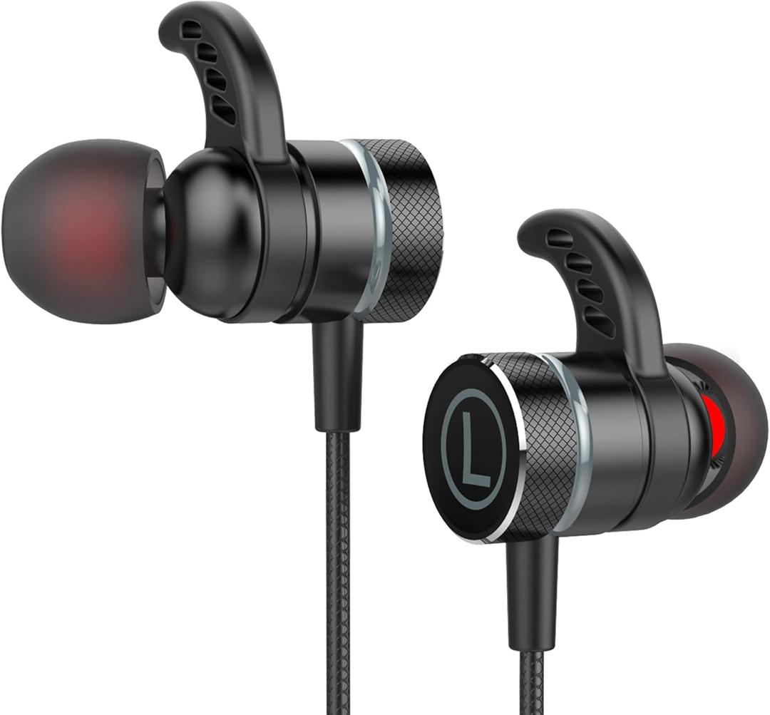 SoundMaster Pro V1 - Gaming Earphones with Dual Audio Drivers,Battle Buds,in-Line Mic with Mute and Volume Control, Compatible with Xbox Series,Xbox One,PS5,PS4,Switch,Pc with 3.5mm Aux (Black)