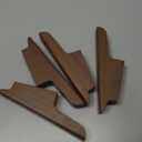 Wood Wall Hooks 4 Pack Coat Hooks Wall Mount Walnut Wooden Hooks for Hanging Hat, Bag, Backpack, Rustic Coat Hooks for Wall, Wood Towel Hooks for Bathrooms and Entryway Hooks (Walnut, Dark)