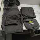 TIDEWE Rain Suit, Waterproof Breathable Lightweight 2 Pieces Rainwear (Black, L)