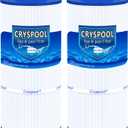 Cryspool 07043 Filter Compatible with Caldera 75, C-7375, 1019301, 73531, PCD75N, FC-3964, 75 Sq. Ft Spa Filter Cartridge, 2 Pack