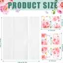 Geyee 50 Packs Tissue Travel Size Facial Paper Napkins Travel Packs Disposable Pocket Tissues for Wedding Guest Traveling School Purse Home Supplies, 500 Sheets 3 Ply(Spring Floral)