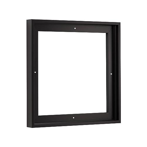 Pixy Canvas Floater Frame 5x5 for 3/4 (0.75) inch Deep Canvas Paintings/Canvas Prints/Wood Canvas Panels/Wall Art/Wall Decor/Home Decor/Artwork (Black, 5 x 5 inch, Square)