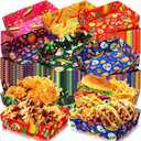 Harloon 36 Pack Mexico Fiesta Paper Food Trays - 5 lb Nacho Boats, Large Serving Trays for Day of the Dead, Halloween, Mexican Themed Party (Vivid)
