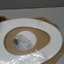 Bemis 1500EC 390 Lift-Off Wood Elongated Toilet Seat, Cotton White (Pack of 1)