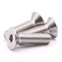 5 x M3-0.5 x 8 mm (100 Pack) Stainless Steel Flat Head Socket Head Cap Screws, Hex Drive Flat Head Screws Machine Screws, Full Thread, Bright Finish