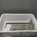 Stainless Steel Cat Litter Box with Lid, XL, 19.7” L x 13.8” W x 11.8”H Deep, Large Metal Litter Box with High Side, for Small and Large Cats, Anti-Leakage Non-Sticky Easy Cleaning Include Litter Scoop