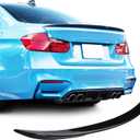 Spoiler Wing Rear Spoiler Compatible with 3 Series F30 330i 320i 328i 335i 340i 2012-2019 Trunk Tail Rear Trunk Lid,Glossy Black - MP Style