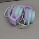 Candy Bila Kids Headphones, Wired Headphones for Kids Over Ear with Microphone, 85/94dB Volume Limiter Headphone for Girls Boys, Foldable Headphone for Learning & Entertainment, Gradient Purple : Electronics