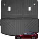 Large Cargo Liners for Mazda CX90 CX-90 2024 2025 (Only Suitable for 7&8 Seats)(Not Suitable for 6 Seats),TPE All Weather Protection with Trunk Mat Covering The backrest