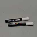 Posca 2 White Acrylic Paint Markers with Reversible Tips 1.8-2.5mm Medium Paint Pens - Perfect for Crafting, Art Projects, & More