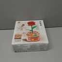 MIEBELY 3D Wooden Puzzles for Adults, Light Up 3D Puzzle Flower Rose Building Puzzle with Music Box, 216 pcs Craft Birthday Gift for Adult and Teen