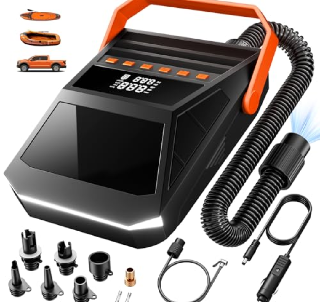 Paddle Board Pump Electric Portable 50PSI High Pressure Sup Pump with Auto-off / Deflate Function 12V DC Car Connector for Car Inflatable Stand Up Paddleboard Boats Kayak Motorcycle Bicycle, etc. Paddle Board Pump Electric Portable 50PSI High Pressure Sup Pump with Auto-off / Deflate Function 12V DC Car Connector for Car Inflatable Stand Up Paddleboard Boats Kayak Motorcycle Bicycle, etc.