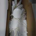 HMASYO 5 FT Pop Up Christmas Tree with Timer Lights, Silver Christmas Tinsel Tree, Collapsible Artificial Pencil Christmas Tree for Indoor Home Apartment Porch Holiday Party Decorations