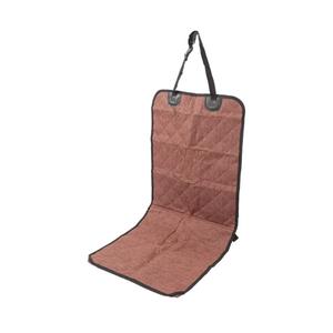 Dog Car Front Seat Cover Scratch Oxford Cloth Coffee Color for Travel