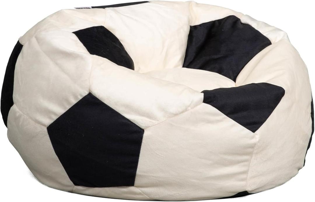 Big Joe Sports Ball Child-Sized Bean Bag Chair, Soccer Ball Plush, Soft Polyester, 2.5 feet (Single)