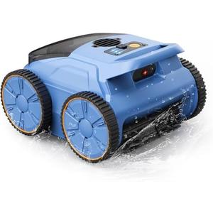Pool Vacuum for Above Ground Pool, Lasts Up to 180 Mins, Self-Parking, LED Indicator, Wall Climbing Above Ground Pool Vacuum for Inground Pools, Robotic Pool Cleaner for Pools up to 2000 Sq.ft