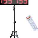 YZ Bigger LED Digital Scoreboard, Portable Basketball Scoreboard with Timer Clock, Electronic Scoreboard with Remote, Tabletop Scoreboard Clock, Score Keeper for Outdoor Game