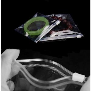 50 Self Seal PVC Pack Zipper Lock Bags,Clear Jewelry Anti Oxidation Bag Clarity Tarnish Prevention,Small Sealed Bag,Resealable packaging or Storage of Jewelry, Earrings and Rings (13x13cm/5x5inch)