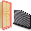 CA9711 Engine and Cabin Air Filter Fit for Volkswagen Beetle Jetta Passat Golf Tiguan 2006-2022 for Audi A3 Q3 TT TTS 2009-2018 (only for 2.0L) Replace CF1126 C35586