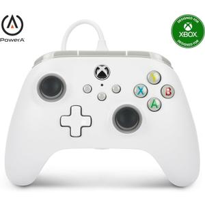 PowerA Controller for Xbox Series X|S - White, Gamepad, Video Game / Gaming Controller, Works with Xbox One XBox Controller, White