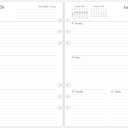 newestor 2026 Weekly & Monthly Planner Refill for A5 Ring Binder, Jan 2026 to Dec 2026, 5-3/4" x 8-1/4", 6-Hole Punched (Two Page Per Week)