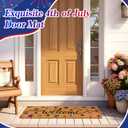 Large Welcome Door Mat 48'' x 16'' Long Non Slip Front Doormat for Indoor Outdoor Entrance, Seasonal Decorative Rug for Holiday Home Porch Patio Entryway Decor(Brown,Independence Day)