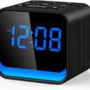 HOUSBAY Wooden Radio Alarm Clock - Dimmable Display for at-a-Glance Clock, Sleep-Friendly Light, Natural Alarm & Premium FM Radio for a Gentle Wake-Up