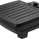 GEORGE FOREMAN® Contact Submersible™ Grill, 5-Serving Grill - Adjustable Temperature Control, Black Plates, Wash the entire grill