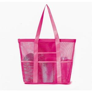 Mesh Beach Bag - Large Tote Bag for Family 