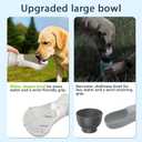 BMN Portable Dog Water Bottle, Collapsible Pet Water Bottle,Large Capacity for Big Dogs Leak-Proof Travel Dispenser, Foldable Bowl for Hiking Walking Outdoors19oz