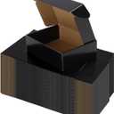 Hoikwo 40 Pack 7x5x2 Shipping Boxes for Small Business, Black Packaging Cardboard Boxes, Moving Mailing Packing Box
