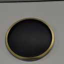 Bathroom Lazy Susan (Black with Gold Trim)