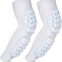 COOLOMG Football Arm Pads Padded Forearm Elbow Sleeves Protection Support for Basketball Volleyball 1 Pair