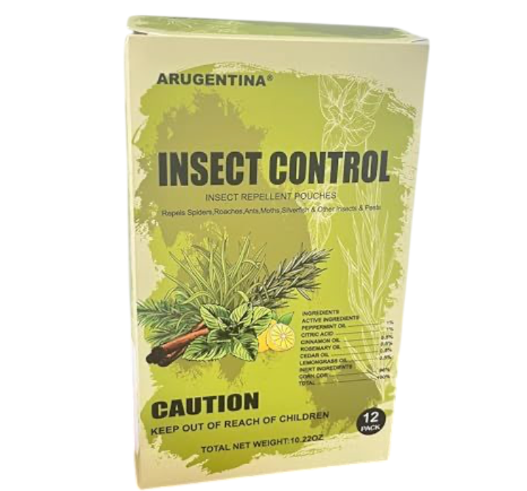 Rodent Repellent Pouches, Insect Control for Indoor and Outdoor Use (12), Pack of 3