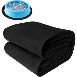 JPY Round Pool Liner Pad for Above Ground Swimming Pools Heavy Duty Under Pool Mat, Puncture Resistant, Extend Liner Life (15 FT) Black