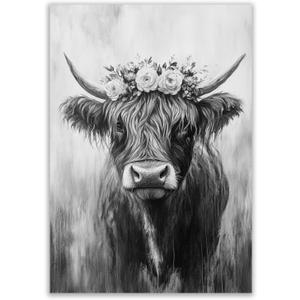 GFRXWWR Black and White Art, for Living Room Bedroom Kitchen Home Decorations - 60x90cm(24x35in) Unframed(Black and White)