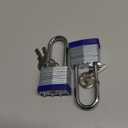 SEPOX 2PCS Heavy Duty Padlock Keyed Alike, 2-3/8" Extra Long Shackle, 40MM 1-9/16" Laminated Steel Lock Body, Ideal for Gym Locker, Sheds, Gate, Warehouse, Tool Box, Hasp (4 Keys Same)