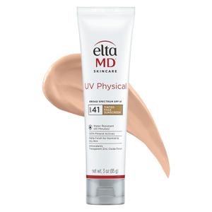 EltaMD UV Physical Tinted Sunscreen for Face, SPF 41 Tinted Sunscreen, 100% Mineral Active Sunscreen