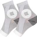   Generic Neuropathy Socks - Peripheral Neuritis Compression Diabetic Toeless Foot Sleeves for Nerve Damage Pain in Feet, Ankle Gout, Plantar Fasciitis Relief Brace for Men and Women Compression Socks Black And White, XL