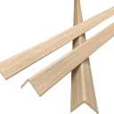 Wall Corner Protector 3PCS 45" Corner Molding Trim Oak Wood Grain Corner Trim Decorative Strips for Door and Window Frames Mirror Edges Ceramic Tiles, and Wooden Wall Edges.