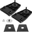 5013722AA Liftgate Rear Window Glass Hinge Set Replacement for Jeep Wrangler 1987-2006 Replaces 5013722AB 5013723AA 5013723AB 55008136 926-119