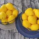 10pcs Artificial Lemons Simulation Lifelike Lemons Fake Fruit for Home Kitchen Wedding Party Decoration Photography (Big Size, Yellow)