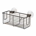 Metal Wire Shower Basket  Wall-Mounted Storage Organizer 
