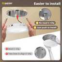 Ensenior 5/6 Inch 5CCT LED Can Lights with Night Light 24 Pack, Retrofit Led Recessed Lighting, Baffle Trim, Dimmable, 9W=110W, 1000LM (24, 6 Inch)