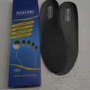 Plantar Fasciitis Feet Insoles Arch Supports Orthotics Inserts Relieve Flat Feet, High Arch (Mens 12-12 1/2 | Womens 14-14 1/2) (Gray)