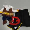 Pet Pirate Costume for Dogs and Cats Breathable Cotton and Comfortable Halloween Cosplay Outfit Skin-Friendly Puppy Pirate Hat Included for Themed Parties and Festivals XL
