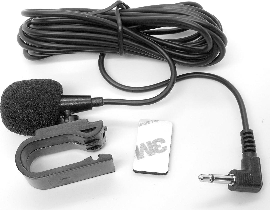 FingerLakes 3.5mm Portable Car External Microphone Mic DVD Radio Laptop Stereo Player Head Unit with 3m Cable Plug and Play