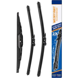 24"/21"/13" Windshield Wipers Compatible with Chevy Chevrolet Traverse 2012-2017 Front and Rear Wiper Blades for My Car Original Equipment Automotive Replacement (Set of 3)