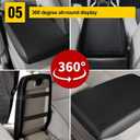 AOMSAZTO Console Covers for 2012-2017 Toyota Camry Armrest Covers for Toyota Camry Black with Black Stiches